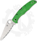 Spyderco Pacific Salt 2 C91FSGR2 - Green FRN, SpyderEdge