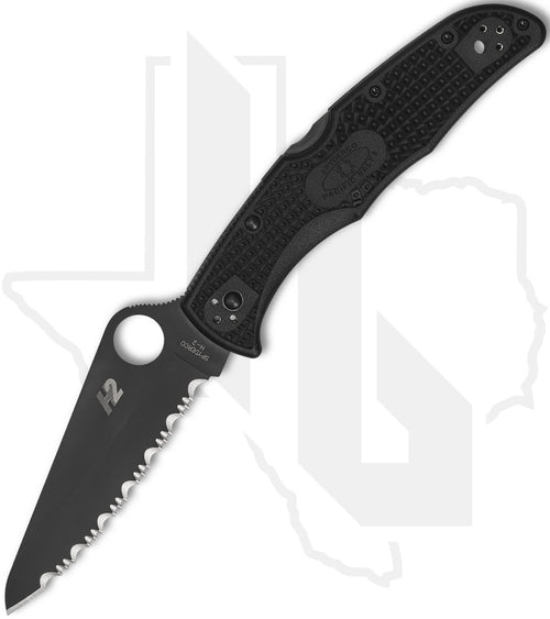 Spyderco Pacific Salt 2 C91SBBK2 - Black, Black FRN, SpyderEdge