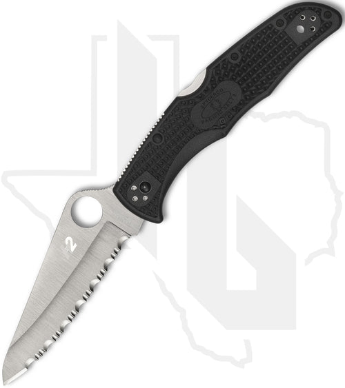 Spyderco Pacific Salt 2 C91SBK2 - Black FRN, SpyderEdge