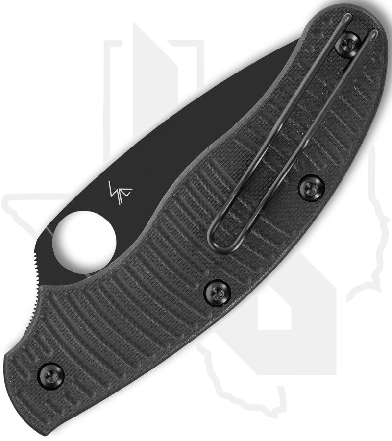 Spyderco UK Penknife Salt C94GMCBKP - Black, Black G-10