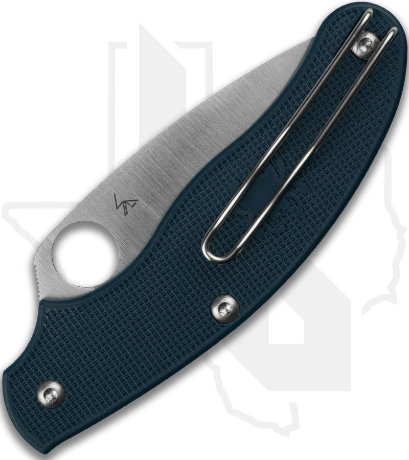 Spyderco UK Penknife C94PDBL - Dark Blue FRN