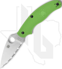 Spyderco UK Penknife Salt C94SGR - Green FRN, SpyderEdge