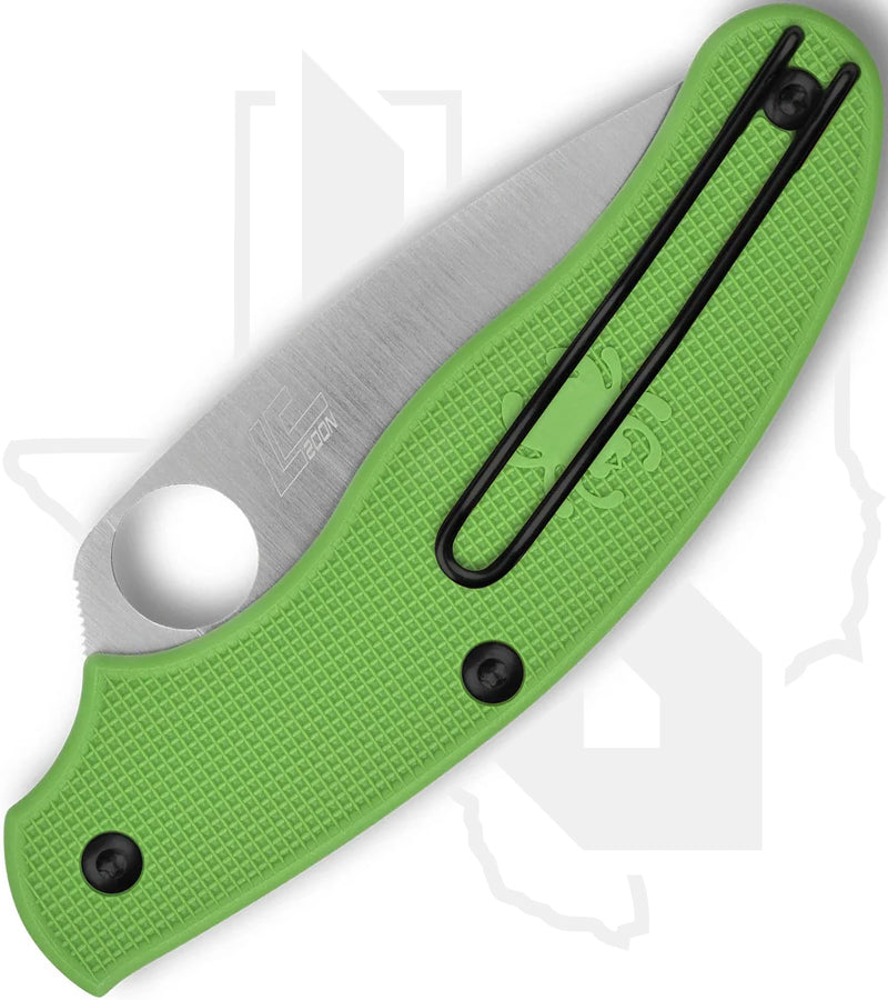 Spyderco UK Penknife Salt C94SGR - Green FRN, SpyderEdge