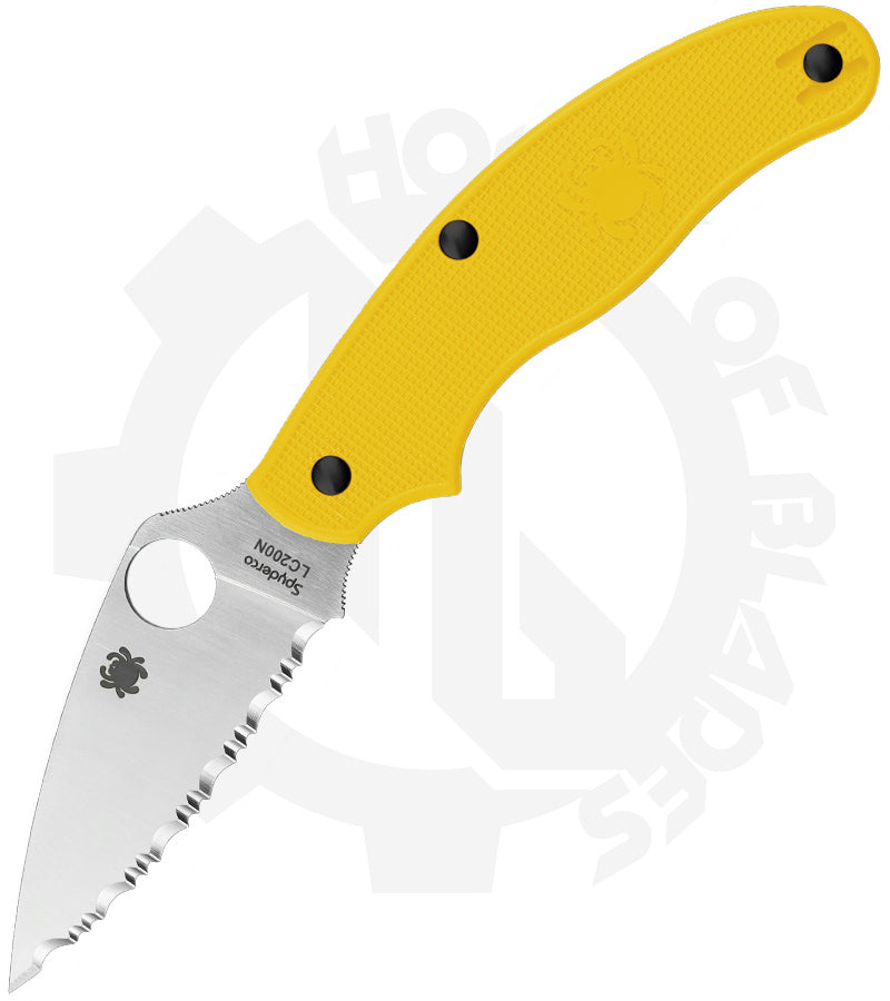 Spyderco UK Penknife Salt C94SYL - Yellow FRN, SpyderEdge