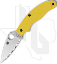 Spyderco UK Penknife Salt C94SYL - Yellow FRN, SpyderEdge