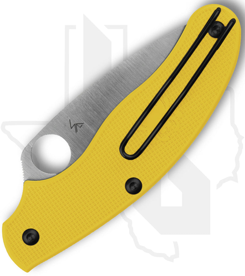Spyderco UK Penknife Salt C94SYL - Yellow FRN, SpyderEdge