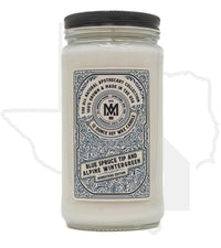 All American Maker 8oz Candle - Blue Spruce Tip & Alpine Wintergreen