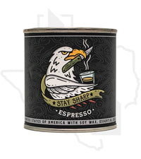 All American Maker 8oz Candle - Stay Sharp Espresso