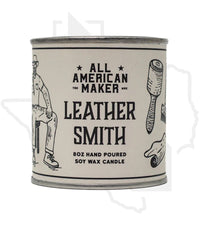 All American Maker 8oz Candle - Leathersmith