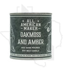 All American Maker 8oz Candle - Oakmoss & Amber