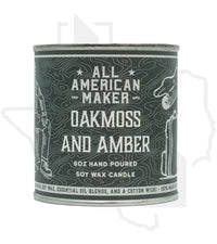 All American Maker 8oz Candle - Oakmoss & Amber