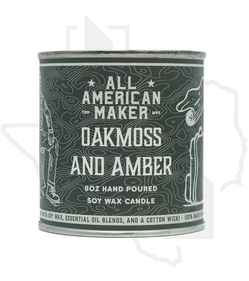 All American Maker 8oz Candle - Oakmoss & Amber