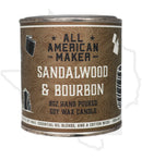 All American Maker 8oz Candle - Sandalwood & Bourbon