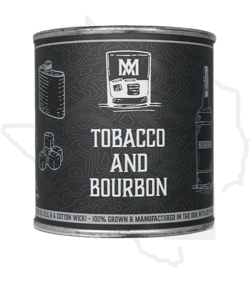All American Maker 8oz Candle - Tobacco & Bourbon