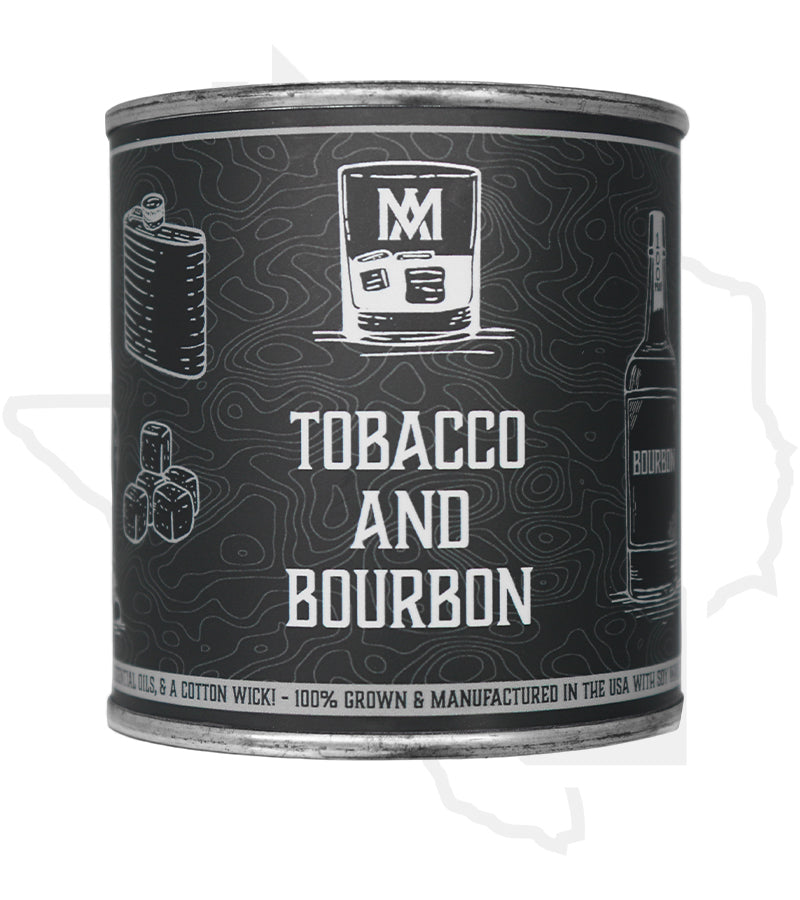 All American Maker 8oz Candle - Tobacco & Bourbon