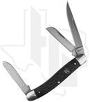 Cattleman's Cutlery Stockman CC0001JBD - Black Delrin, Jigged