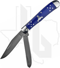 Cattleman's Cutlery Trapper CC0002BL - Blue Delrin