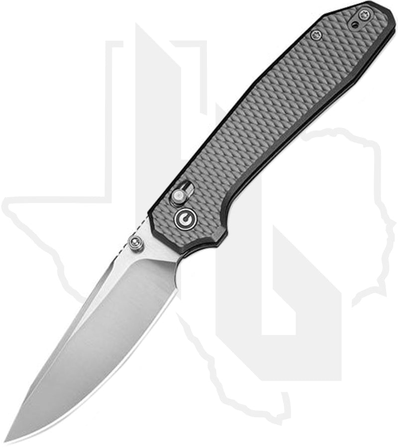 CIVIVI ELITE Tessera CE26029-1 - Diamond Patterned Gray Aluminum, Satin
