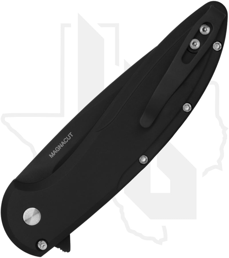 Pro-Tech Cambria 2 CF2103-LTD - Black Aluminum, Blue TechnoCarbo Inlay, DLC, Black Lip Pearl Button