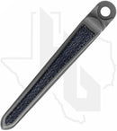 Millit Knives Inlay CRK Clip - Glass Blasted Titanium, Blue Denim Micarta Inlay