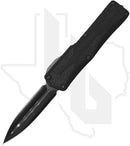 Heretic Knives Colossus - Black Aluminum, DLC, Hand-Ground Blade, Snakeskin Fatcarbon Button Inlay