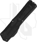 Heretic Knives Colossus - Black Aluminum, DLC, Hand-Ground Blade, Snakeskin Fatcarbon Button Inlay