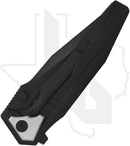 Arcane Design The Creature CREA-BLK-DP - Black PVD Titanium, Silver Pivot Collar, Black PVD Drop Point