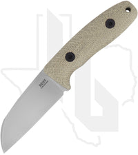 Reiff Knives Circadian CS119GCMBLKA - Sheepsfoot, Stonewashed, Green Canvas Micarta