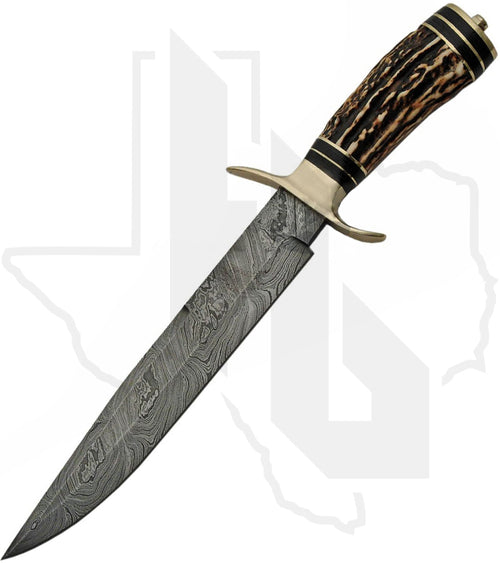 Rite Edge Iron Maiden Bowie DM-1033 - Stag, Damascus