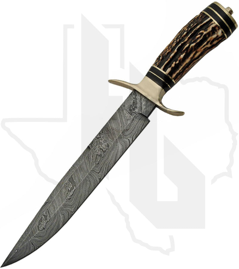 Rite Edge Iron Maiden Bowie DM-1033 - Stag, Damascus
