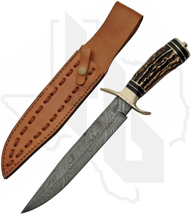 Rite Edge Iron Maiden Bowie DM-1033 - Stag, Damascus