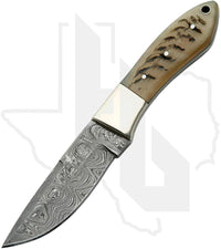 SZCO Hunter DM-1050RM - Ram's Horn, Damascus