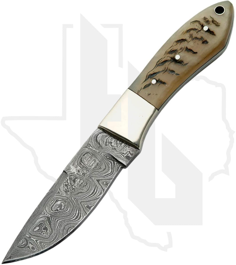 SZCO Hunter DM-1050RM - Ram's Horn, Damascus