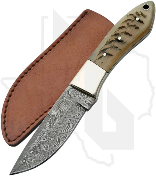 SZCO Hunter DM-1050RM - Ram's Horn, Damascus
