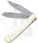 SZCO Trapper DM-1181 - Bone, Damascus