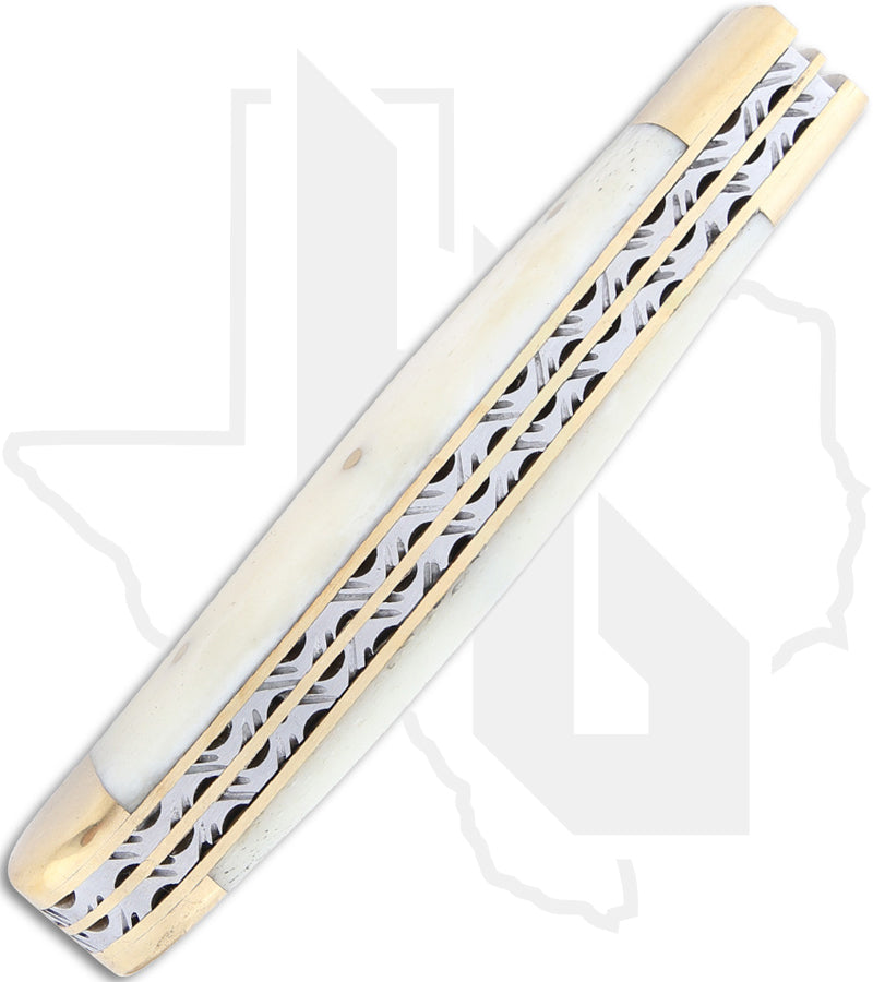 SZCO Trapper DM-1181 - Bone, Damascus