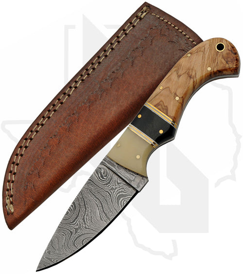 SZCO Skinner DM-1192 - Olivewood, Damascus