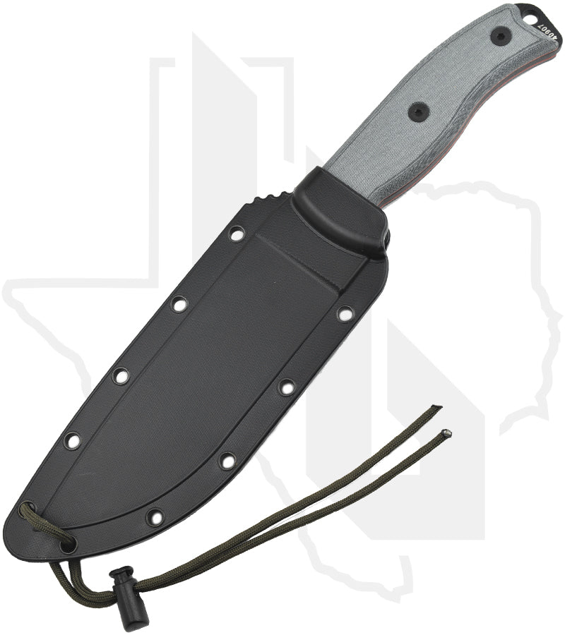 ESEE Knives ESEE-6 ESEE-6P-B - Gray Linen Micarta, Black Powder Coat