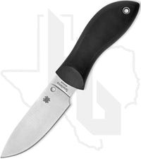Spyderco Moran Drop Point FB02P - Black FRN, Black Kraton