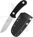 Gayle Bradley Custom Fixed Blade #4 - Black G-10, Satin (Pre-Owned)