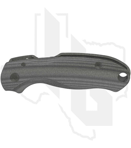 Flytanium Para 3 Lotus Scales FLY-1019BL - Black Linen Micarta
