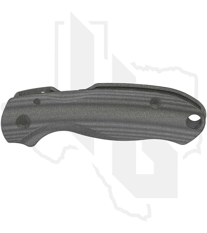 Flytanium Para 3 Lotus Scales FLY-1019BL - Black Linen Micarta