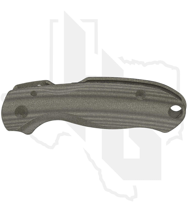 Flytanium Para 3 Lotus Scales FLY-1019GL - Green Linen Micarta