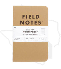 Field Notes Original Kraft FN-02 - Ruled Paper, 3-Pack