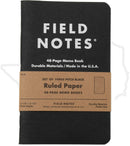 Field Notes Pitch Black FN-34 - Ruled Paper, 3-Pack