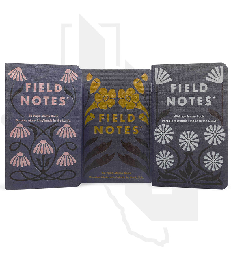 Field Notes Fall Flowers FNC-68 - Ruled Paper, 3-Pack