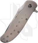 Gayle Bradley Custom Frame Lock Flipper #2 - Orange Peel Titanium, Satin (Pre-Owned)