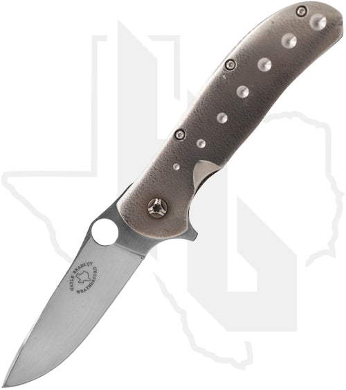 Gayle Bradley Custom Frame Lock Flipper #1 - Orange Peel Titanium, Satin (Pre-Owned)