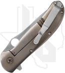 Gayle Bradley Custom Frame Lock Flipper #1 - Orange Peel Titanium, Satin (Pre-Owned)