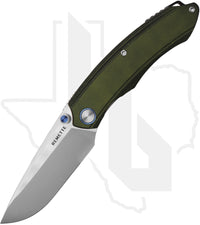 Remette Wild Species GC103 - Green & Black G-10, Bead-Blasted/Satin